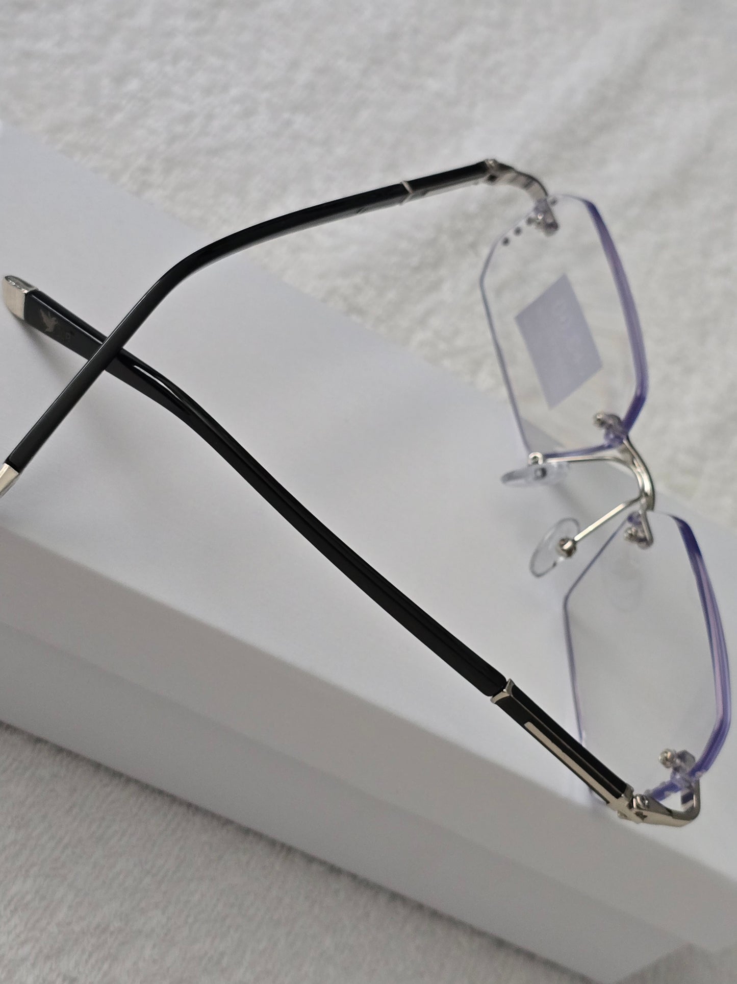 Men’s Rimless Anti Blue Light Reading Glasses