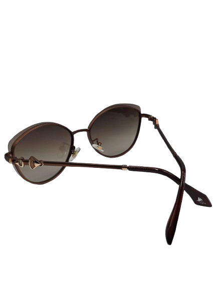 Women’s Rimless Cat Eye Sunglasses – Oval Metal Frame