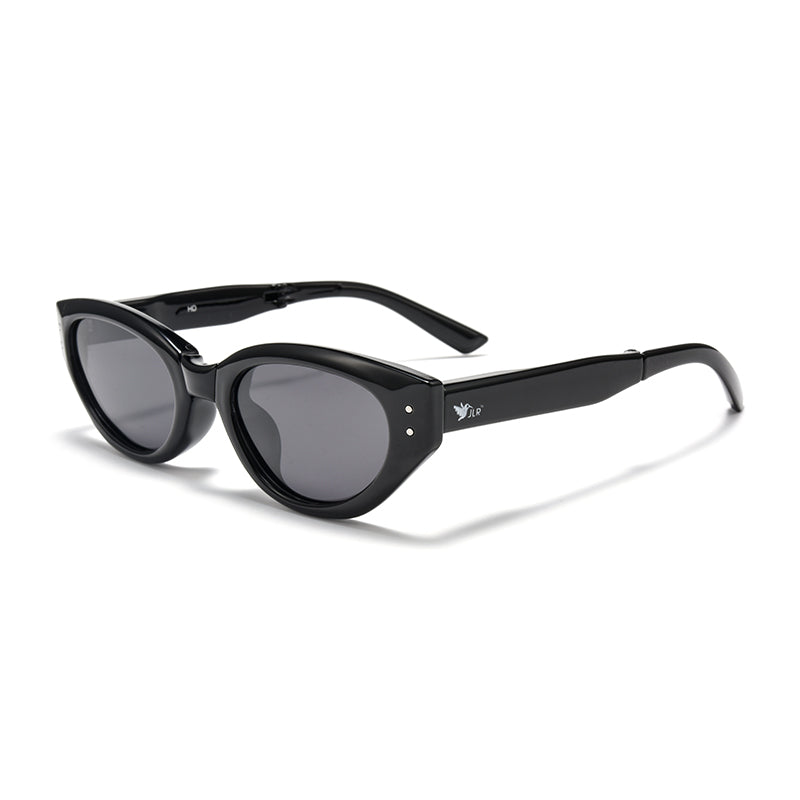 Women’s Cat Eye Folding Sunglasses – Small Plastic Frame