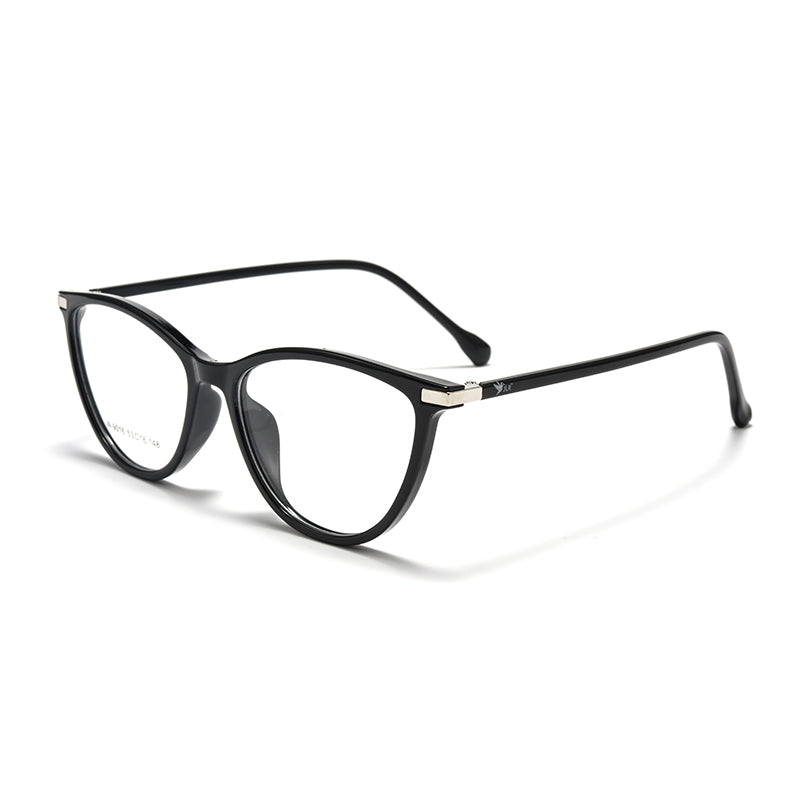 Women’s Cat Eye Round Glasses – Plastic Frame
