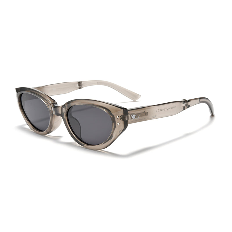 Women’s Cat Eye Folding Sunglasses – Small Plastic Frame