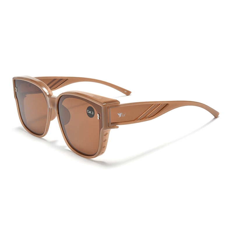 Square Polarized Sunglasses – Plastic Frame – Unisex