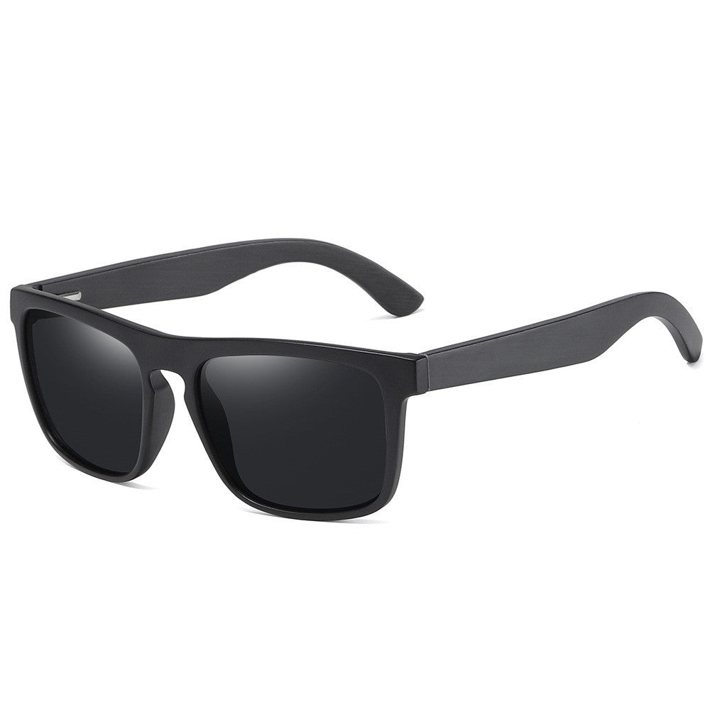 Bamboo Polarized Mirror Sunglasses – Black Frame