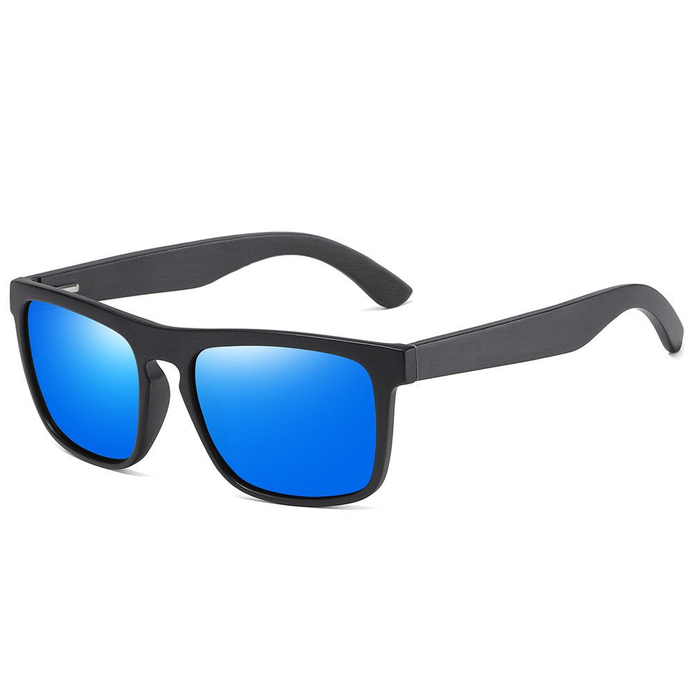 Bamboo Polarized Mirror Sunglasses – Black Frame