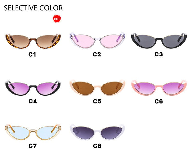 Small Cat Eye Sunglasses – Plastic Frame