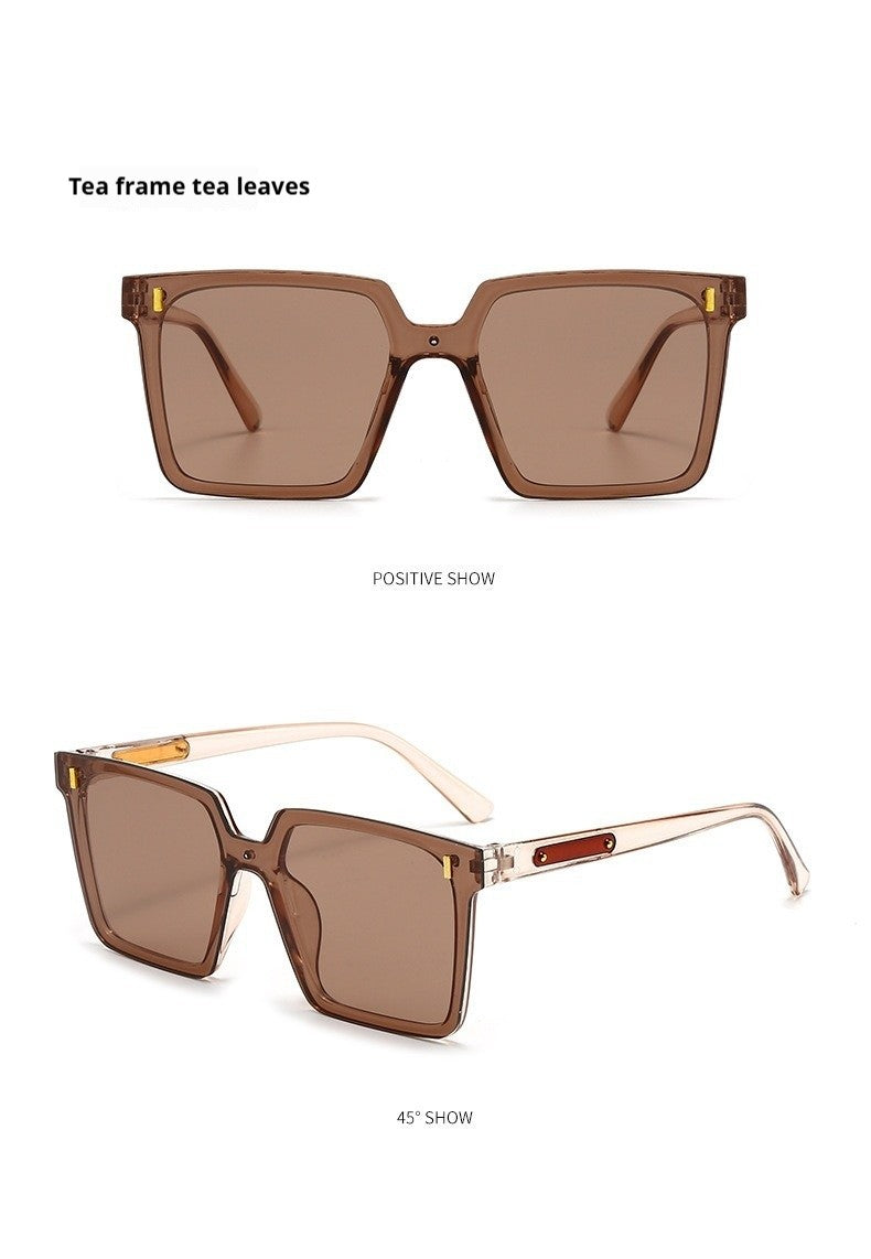 Square Plastic Frame Sunglasses – 3 Colors