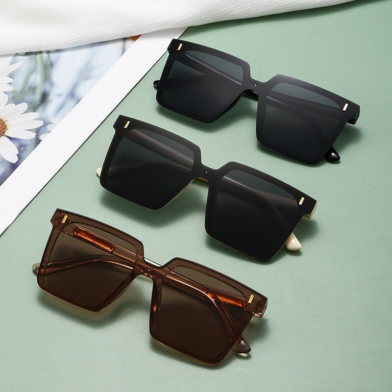 Square Plastic Frame Sunglasses – 3 Colors