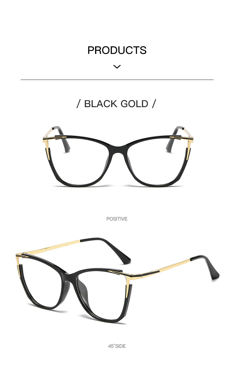 Women's Cat Eye Transition Glasses – Gold Frame