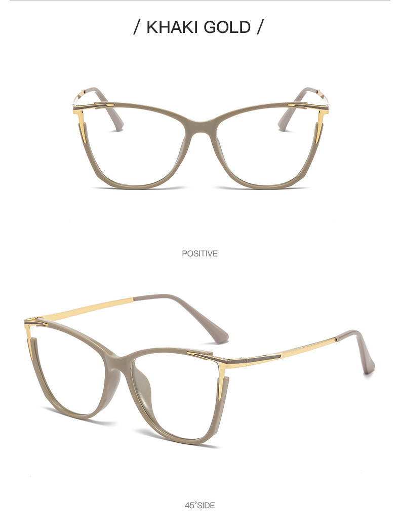 Women's Cat Eye Transition Glasses – Gold Frame