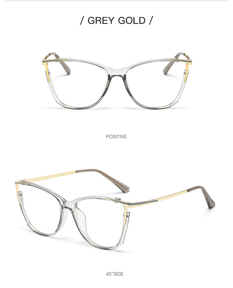 Women's Cat Eye Transition Glasses – Gold Frame