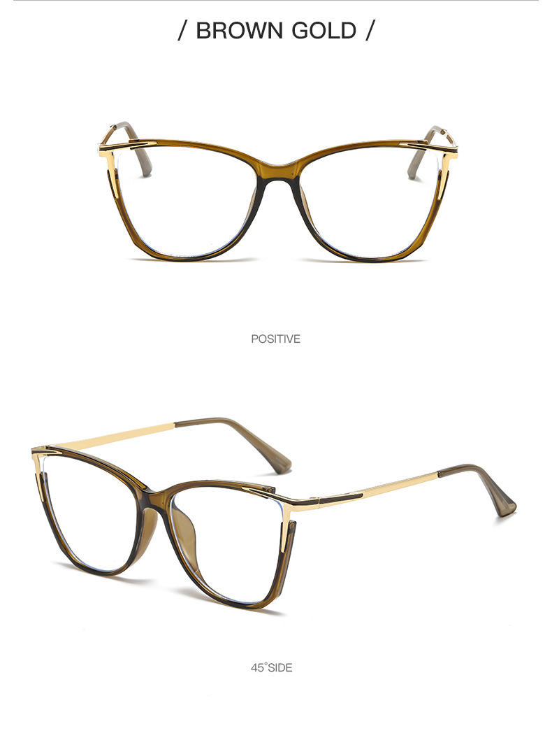 Women's Cat Eye Transition Glasses – Gold Frame
