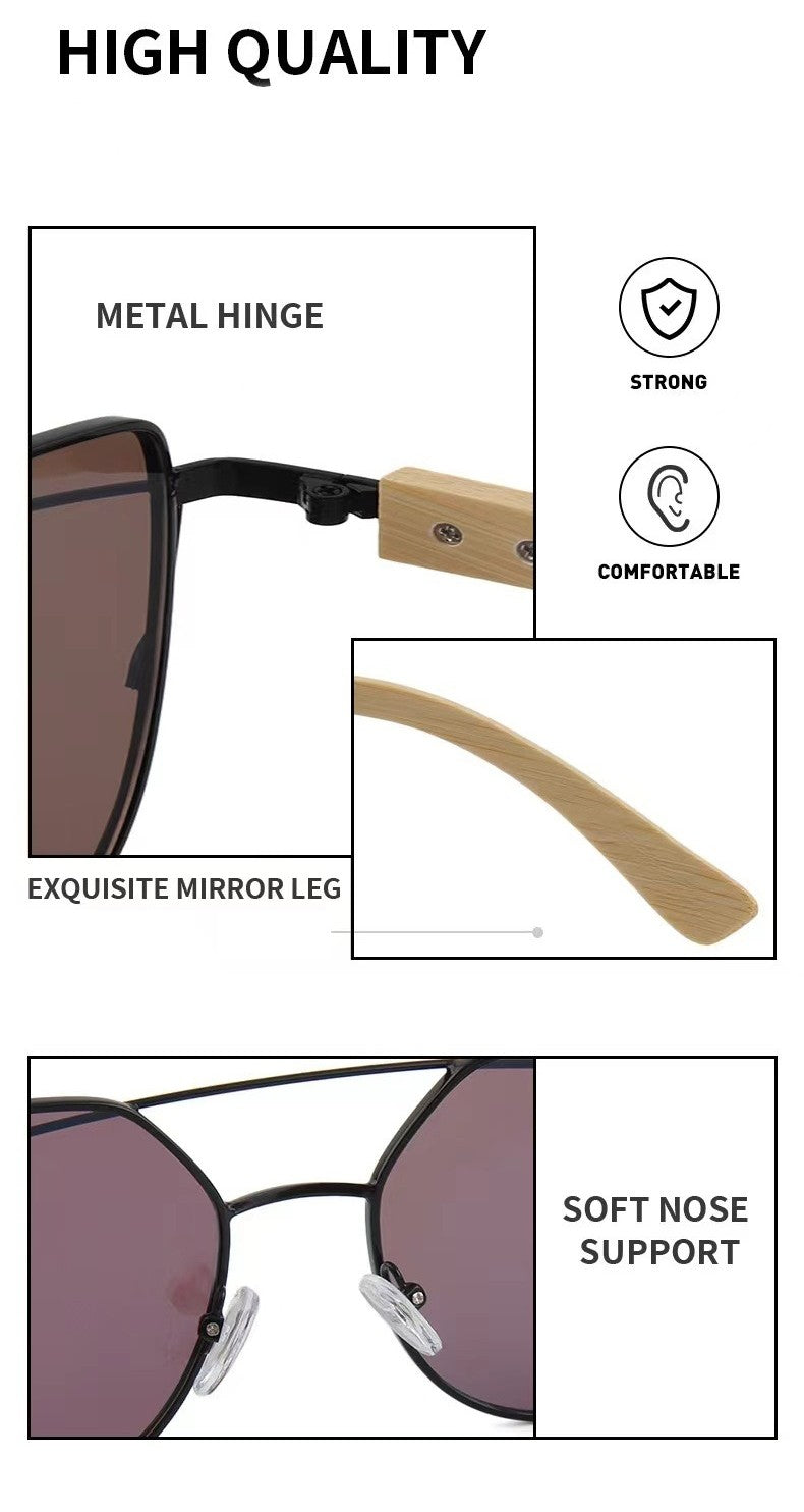 Bamboo Sunglasses Unisex - Multi Color