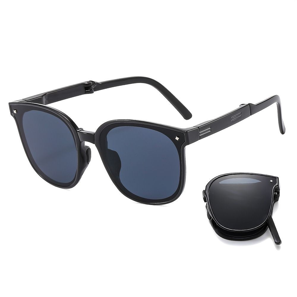 113_C1_Folding_Grey_Plastic_Frame_Sunglasses
