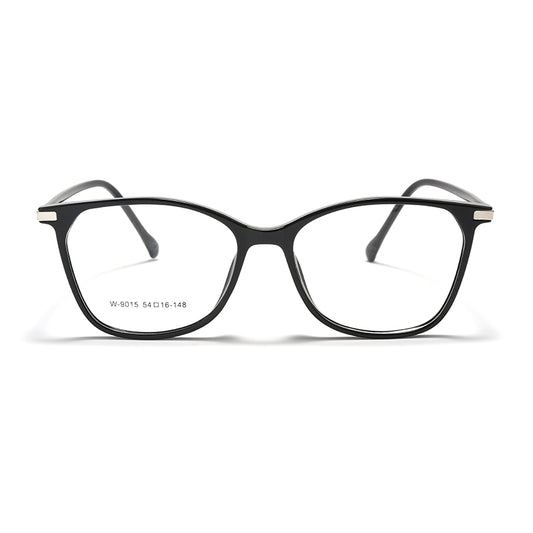 Women’s Ultra-Light Cat Eye Square Glasses – Plastic Frame