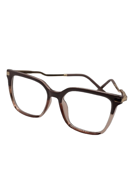 Brown & Gold Square Framed - Reading Eyeglasses