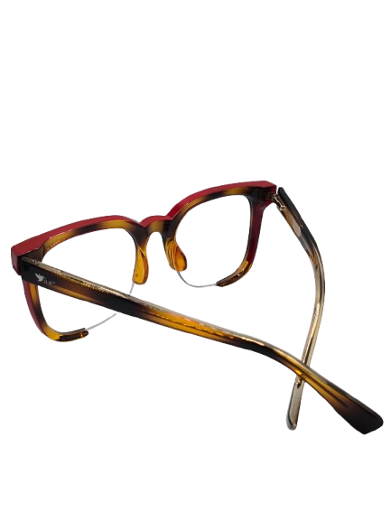Half-Frame Reading Glasses Clear Green – Anti-Fatigue – Unisex