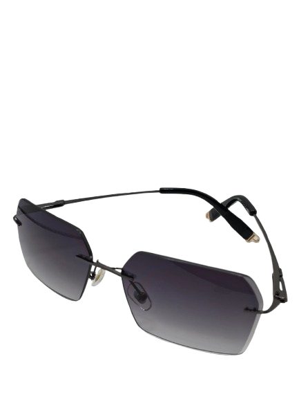 Rimless Rectangular Gradient Sunglasses – Lightweight & Stylish - Unisex