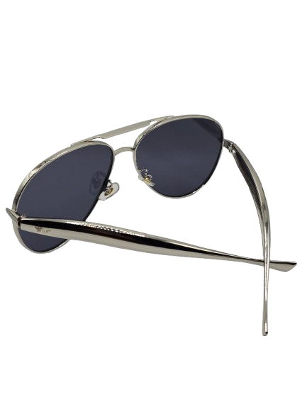 Bottega Veneta Sardine Aviator-Style Sunglasses – Silver-Tone Frame