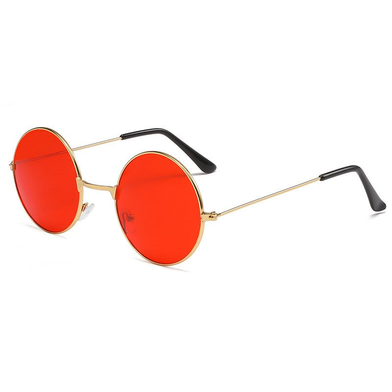 7001_C7_Round_Metal_Gold_Red_Sunglasses