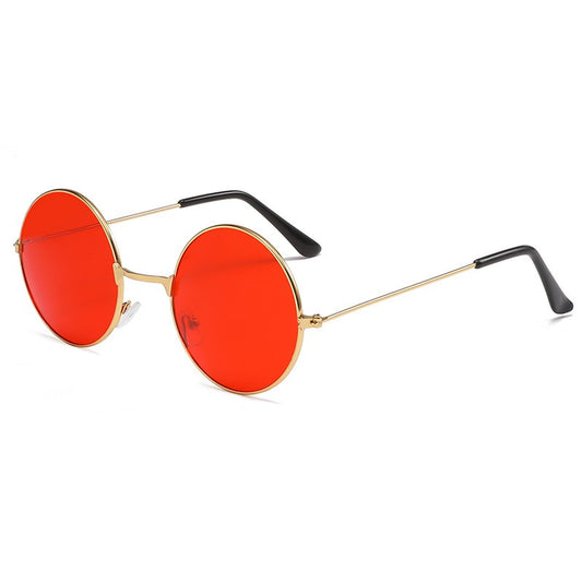 7001_C7_Round_Metal_Gold_Red_Sunglasses