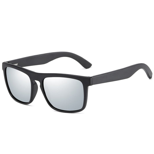 Bamboo Polarized Mirror Sunglasses – Black Frame