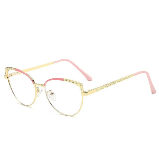 C3 Cat Eye Blue Trans Gold Pink Frame Glasses | Fashionable Eyewear | My Glasses Store