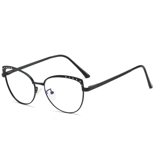 C2 Cat Eye Blue Trans Black Frame Glasses | Stylish Eyewear | My Glasses Store