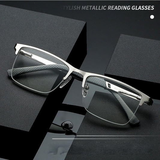 Men’s Metal Gunmetal Readers Blue Light Blocker