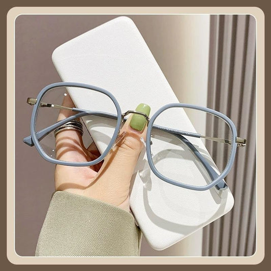 S5 C4 Anti-Blue Square Myopia Glasses | Light Blue Frame | Stylish Eye Protection | My Glasses Store
