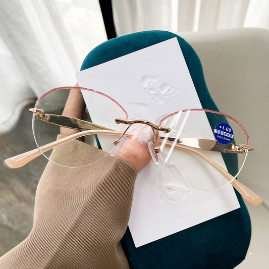 Women’s Rimless Anti Blue Light Readers