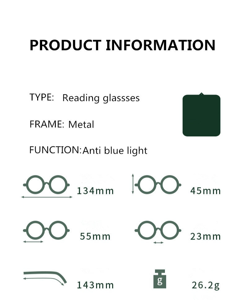 Women’s Rimless Anti Blue Light Readers