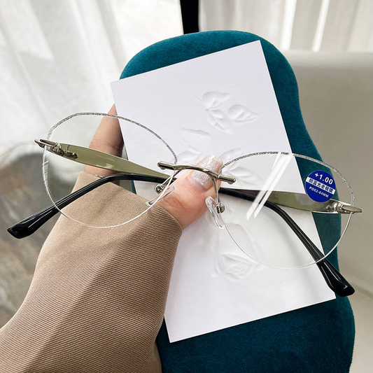 Women’s Rimless Anti Blue Light Readers