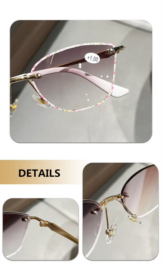 Women’s Rimless Sunglasses Readers